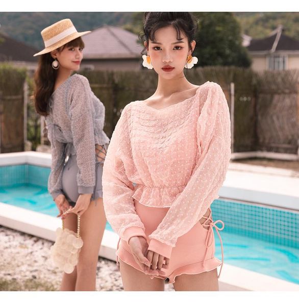 

one piece swimsuit female ladies swimwear women 2021 plus sizes girl bring push up two bubble bathing suit solid spandex