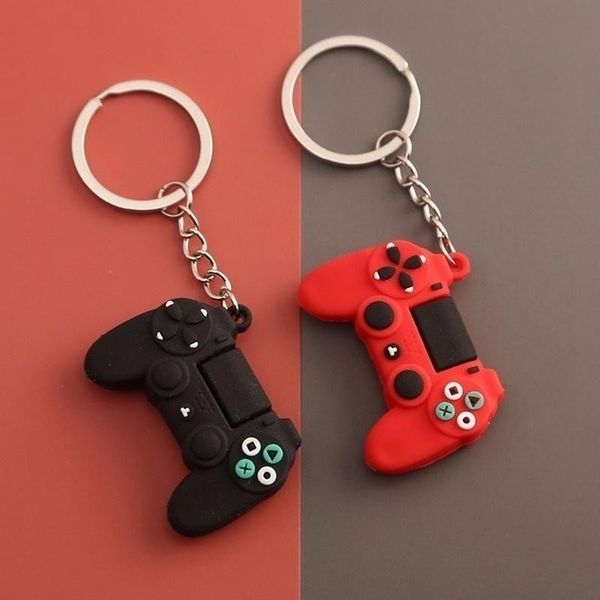 

keychains game console model keychain pendant metal keyring keyfob holder rings key chains diy charms buckle accessories, Silver