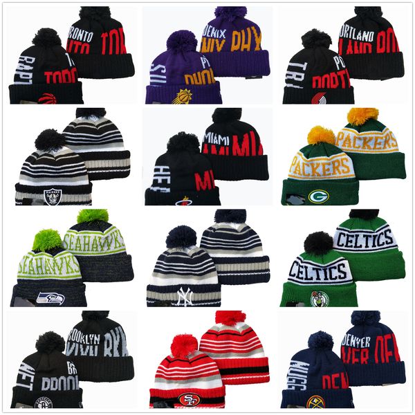 

beanies hats football knit beanies embroidered stitched hats  fashion winter caps