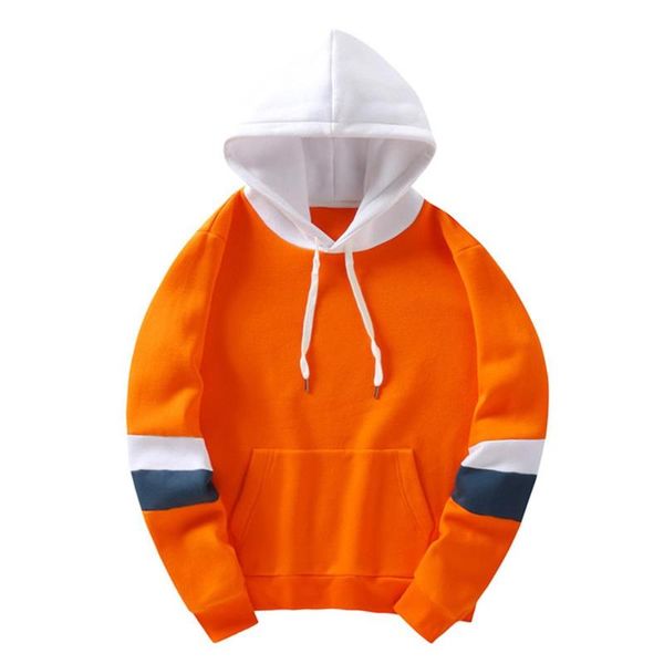 

men's hoodies & sweatshirts sports color block hoodie hooded with pocket sweatshirt men casual fashion pullover autumn winter male clo, Black