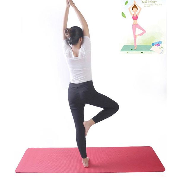 

yoga mats mat exercise sport pad 5 colors thick non-slip folding gym fitness pilates non-skid floor play 173*61cm*5mm