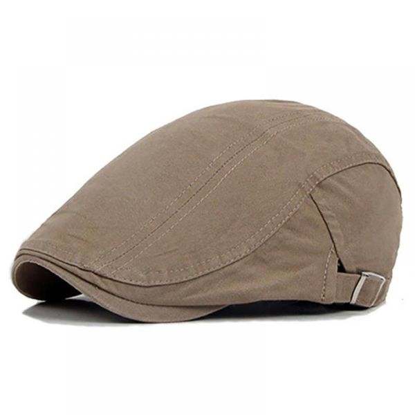 

berets adjustable men spring summer sun sboy hats classic western caps cotton blend beret hat flat brim cap 2021, Blue;gray