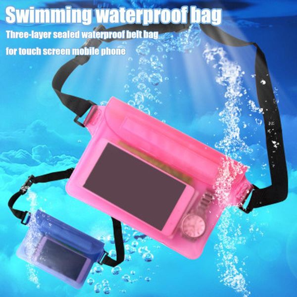 

storage bags swim pvc waterproof pouch with waist strap way to valuables safe qw