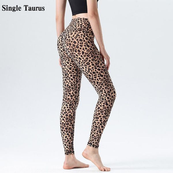 

female leopard print push up leggings for women sport fitness high waist squat proof sports tight workout leggins dropship 2021 women's, Black