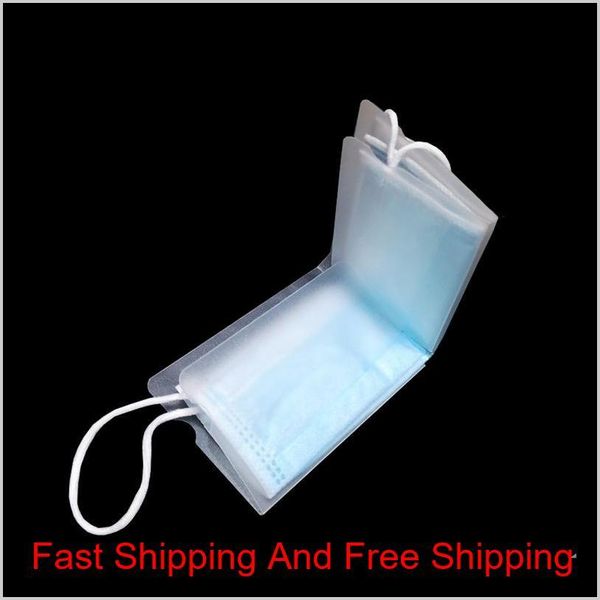 

foldable disposable dust mask storage box face mask keeper holder mouth clip folding case folder pp plastic sheet prote qyluya pthome
