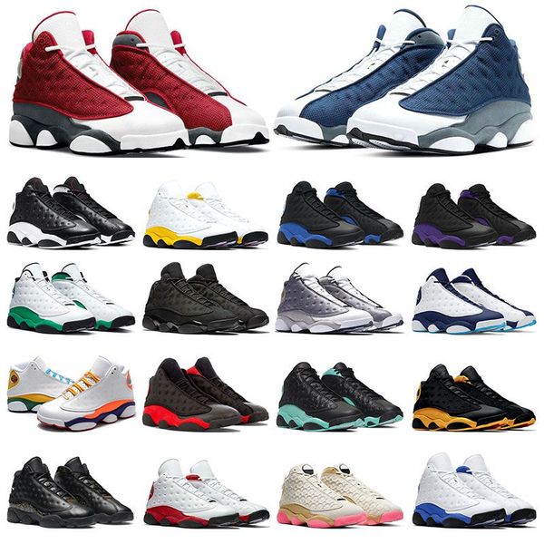 

men basketball shoes 13 13s university gold hyper royal red flint obsidian black cat court purple sports mens running sneakers 7-13