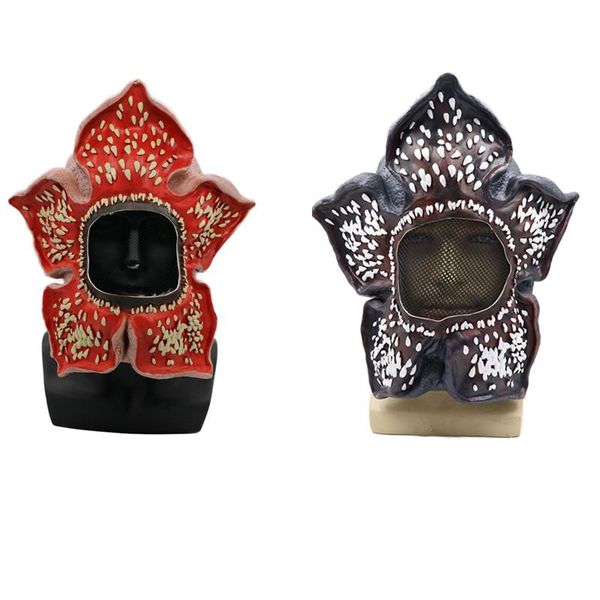 

party masks stranger cosplay things demogorgon mask latex cospaly costume headgear helmet halloween prop