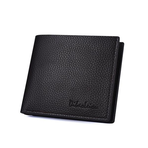 

wallets wallet men's short ultra-thin leather business simple casual card holder, Red;black