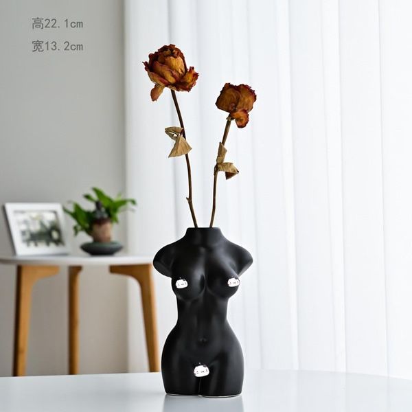 

vases nordic home decoration human body vase ceramic art sculpture ornament flower arrangement gift