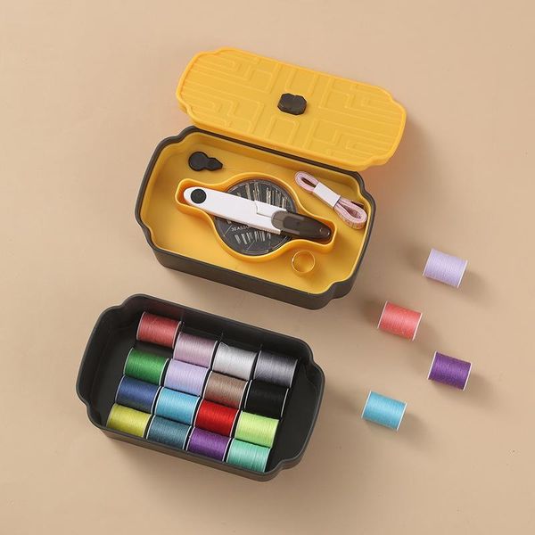 

sewing spools box sewing machine bobbins spools empty bobbins plastic storage box for home accessories tools, Black