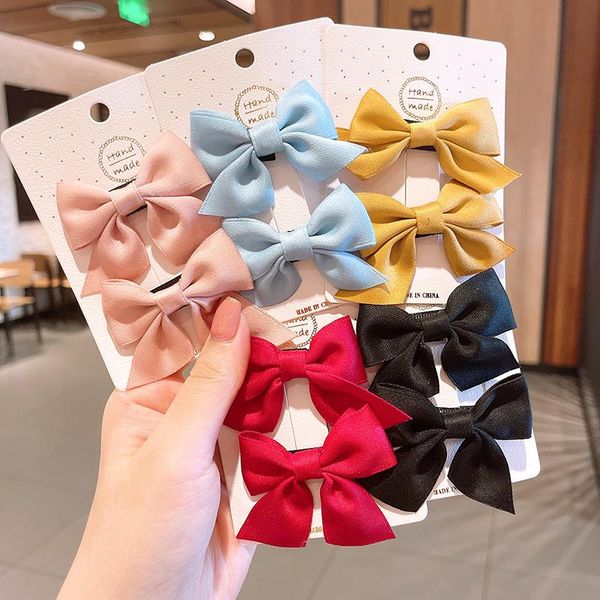 

hair accessories bow hairpins girl' lovely fashion clips women's korea hairgrips children's head wear 2021 girl clip, Slivery;white