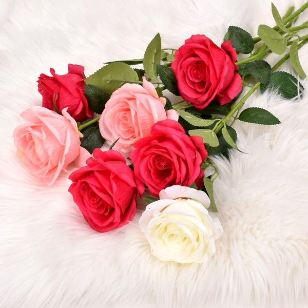 

rose artificial flower false blossom home decoration wedding birthday gift