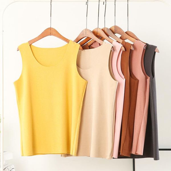 

women's t-shirt autumn and winter 2021 plus size double-sided velvet heating seamless round neck warm vest bottoming, White