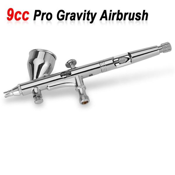 

professional spray guns 9cc airbrush mini double action art gun nozzle paint model painting pneumatic adjustable kit