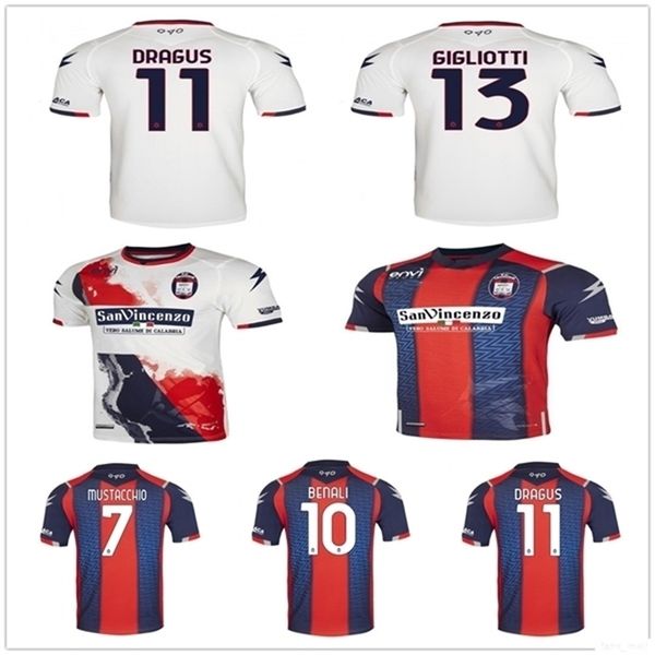 

20 21 fc crotone pitagorici soccer jersey benali djidji dragus luperto petriccione eduardo custom 2020 man football shirt uniform, Black;yellow