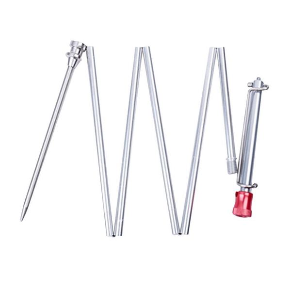 

portable lanterns folding lamp pole outdoor adjustable lamps camping bracket ultralight aluminum alloy poles 2021 design