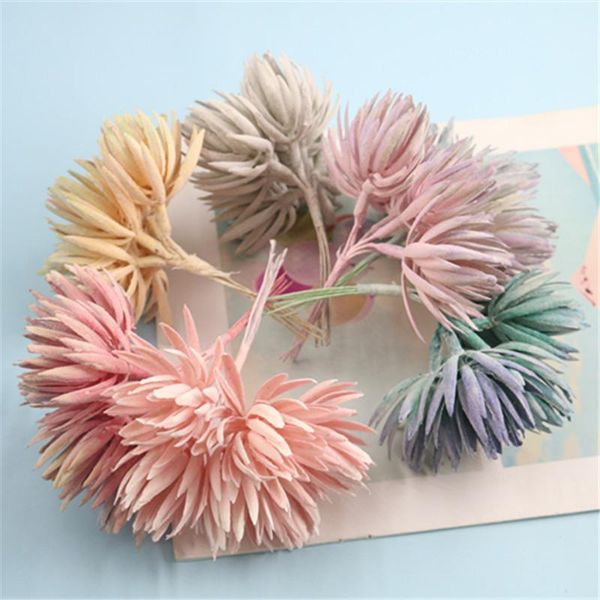 

decorative flowers & wreaths 6pcs simulation mori hand-made accessories materials garland corsage wall bouquet