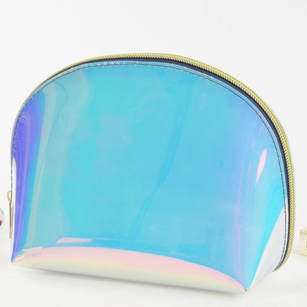 

storage boxes & bins holographic toiletry bag laser comestic makeup handy pouch