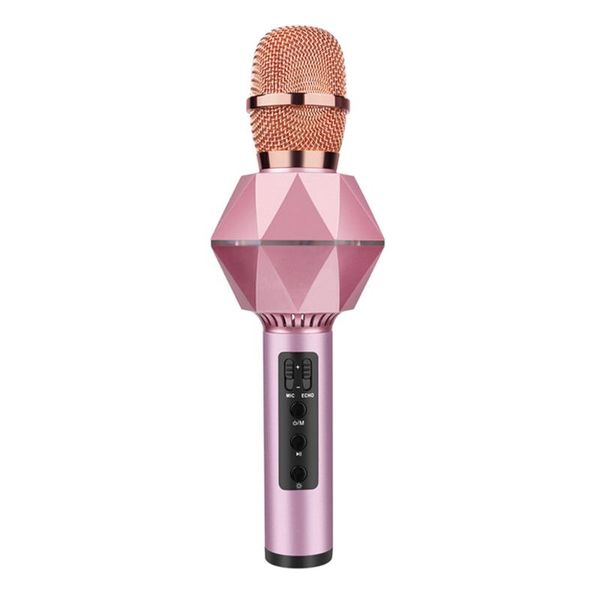 

k7 bluetooth wireless microphone diamond karaoke microphone speaker handheld mic stereo singing player for ktv home audio