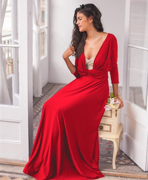 

casual dresses original trend, three-quarter sleeves, multi-wear, multi-rope roll-up long skirt women, Black;gray