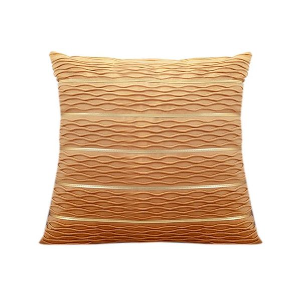 

pillow case yellow jacquard weave cushion cover velvet hammock sofa couch bedroom throw cases 18 x inch