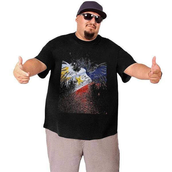 

men's t-shirts plus size t shirts for men philippine flags vintage short sleeved funny clothes cotton, White;black