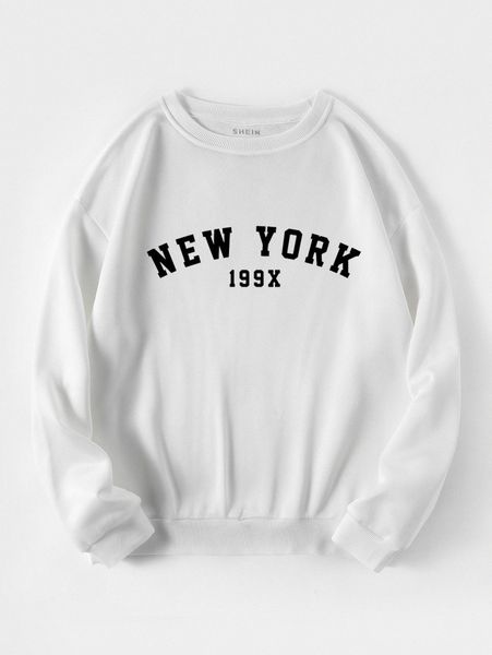 

letter graphic thermal pullover x9tt#, White;black