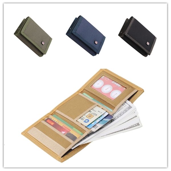 

a men three-way effects color canvas wallet with clipboard modified card pack, Red;black