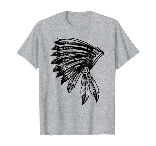 

vintage native indian tshirt, White;black