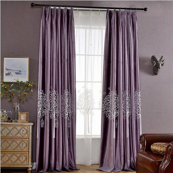 

curtain & drapes purple blackout night curtains white embroidered sheer tulle green window panel velvet fabrics rideau