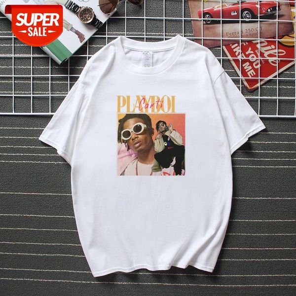 

playboi carti 90s vintage t shirt kanye west hip hop t-shirts new summer streetwear camisetas cotton tshirt #ce1v, White;black