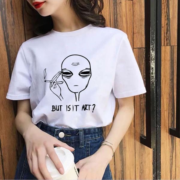 

and women summer mens t shirts short sleeve floral flower alien fashion lady shirt ladies print graphic female tee, White;black