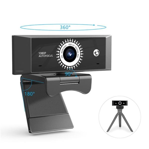 

1080p web camera 360 rotating usb 2.0 auto focusing webcam with microphone for computer pc lapdeskvideo conferencing