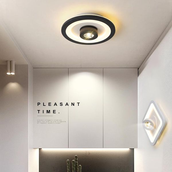 

ceiling lights corridor lamp modern aisle balcony lighting 15w/13w light round square cloakroom stairs