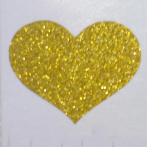 

love heart gold glitter sparkle sticker label envelope seals