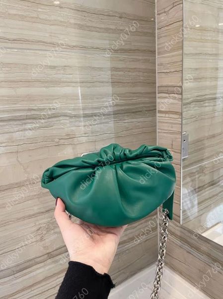 

luxury the chain pouch bags pouch soft calfskin ladies large clutch handbag genuine leather famous desinger brand hand fashion women cloud b