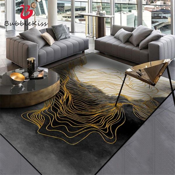 

carpets bubble kiss nordic style abstract ink gold line for living room anti-wrinkle home decor floor mat coffee table area rugs