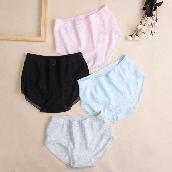 

women's panties soft breathable briefs women underwear ladies panty transparent tempting low-rise lingerie 1pc elastic lenceria, Black;pink
