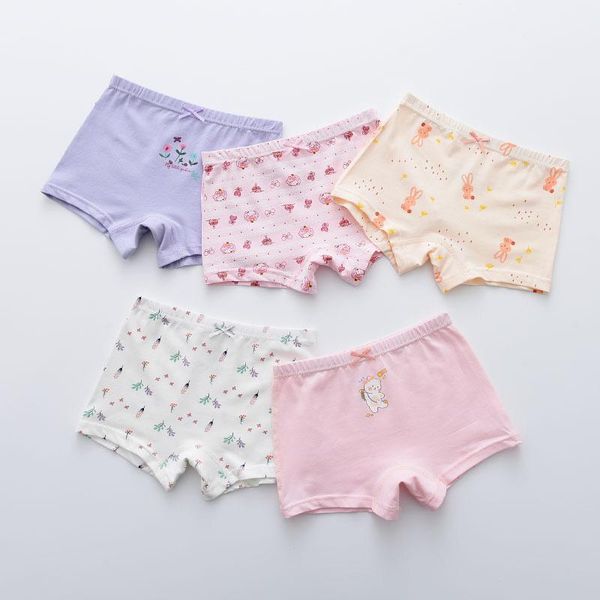 

panties 5pcs/lot girls cotton boxer briefs girl shorts children's kids underwear for 2-14 years gu264, Camo