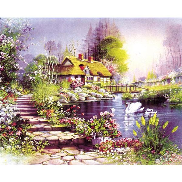 

paintings chenistory frame diy painting by numbers landscape modern picture acrylic calligraphy & home decor 40x50cm