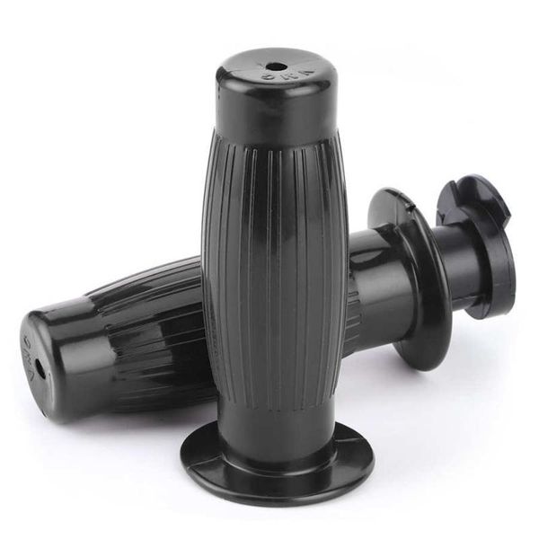 

handlebars motorcycle hand grip 2pcs 7/8in retro rubber throttle handlebar non-slip handle universal accessory