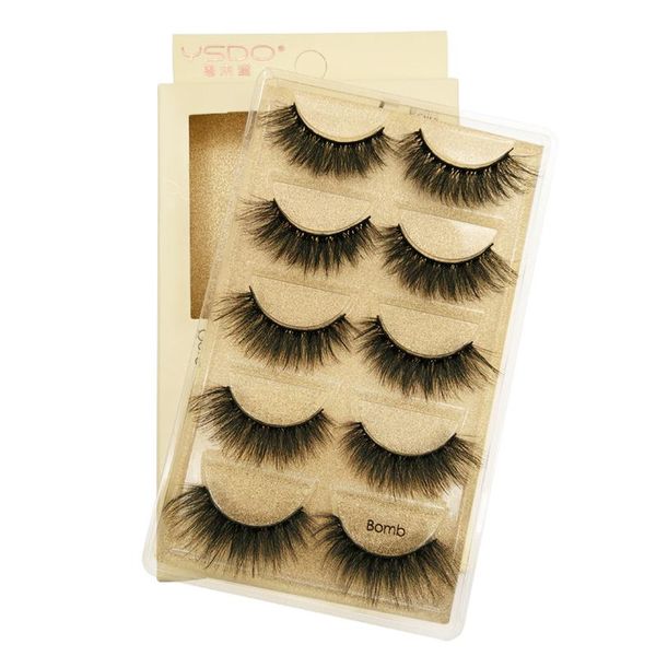 

false eyelashes 3d imitation mink soft natural long and slim #5