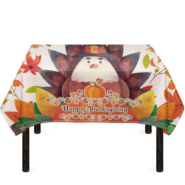

table cloth thanksgiving day party decoration oilproof dining tablecloth kitchen decorative rectangular coffee cuisine cover map