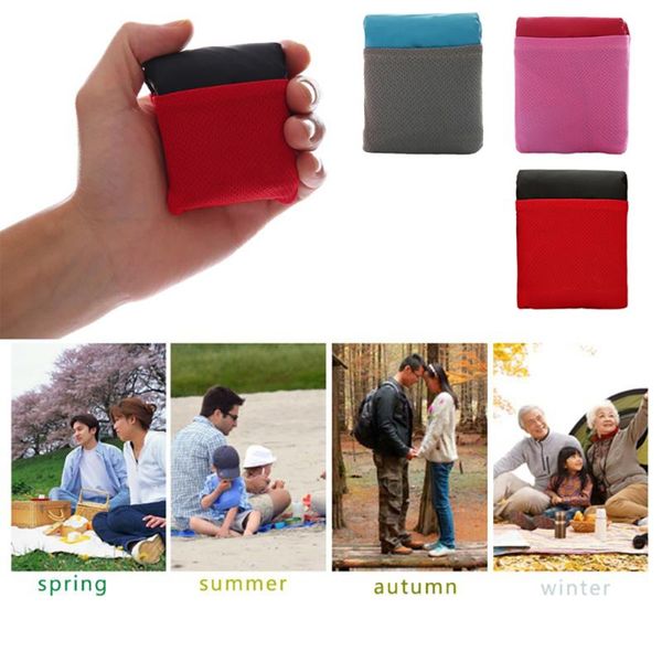 

outdoor pads foldable picnic mat scratch-proof ultra-thin durable water resistant easy using hiking camping cycling tools mini pocket pad