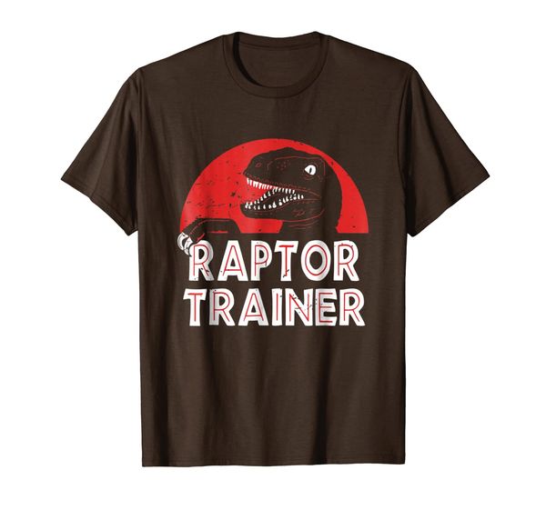 

funny dinosaur tee - jurassic dinosaur raptor trainer tshirt, White;black