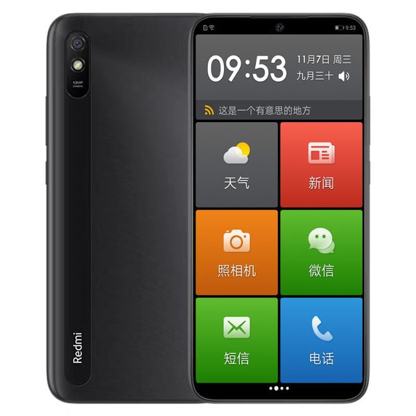 Telefono cellulare originale Xiaomi Redmi 9A 4G LTE 2 GB RAM 32 GB ROM Helio G25 Octa Core Android 6,53 pollici Schermo intero 13,0 MP Face ID 5000 mAh Smart telefono cellulare