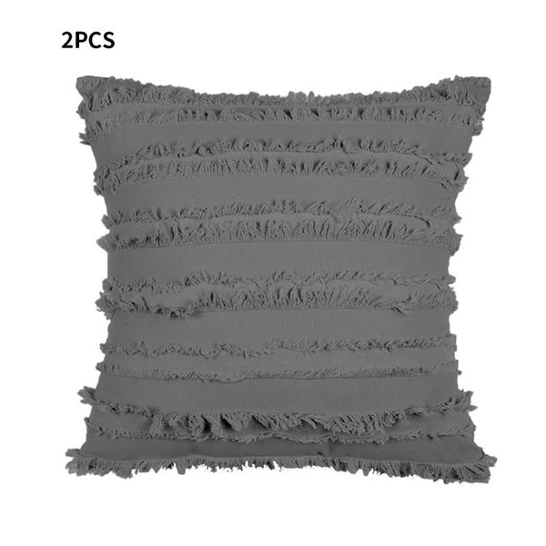 

pillow case living room jacquard stripe pattern gift breathable durable cushion covers bedroom wedding with tassel home decor for girl sofa