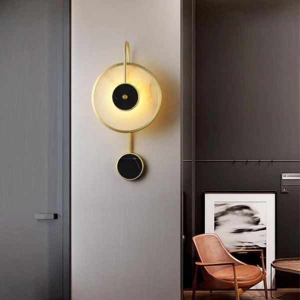 

wall lamp nordice bed lamparas de techo colgante moderna iron wood bedroom living room espelho cabecero cama