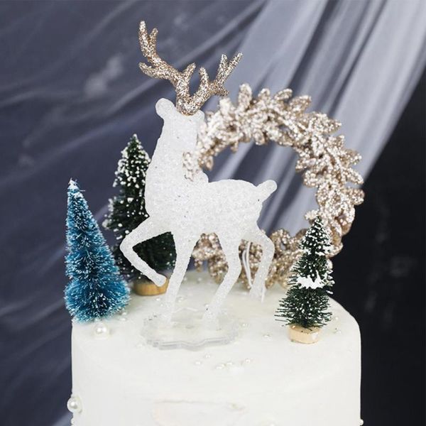 

other festive & party supplies deer cupcake er exquisite cute plastic christmas cake decoration for