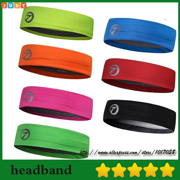 

sport tennis basketball volleyball soccer elastic sweatband running headband seven colors